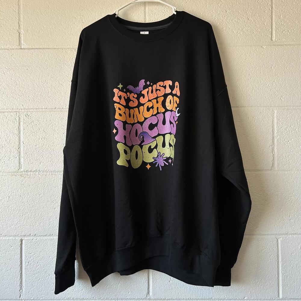 Disney Hocus Pocus Witch Halloween Crewneck Sweatshirt Sweater Men's 2XL